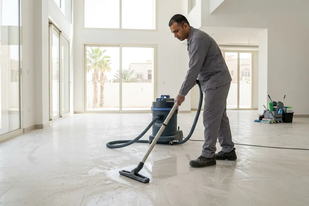 تنظيف وتجهيز فيلا حديثة بعد التشطيب